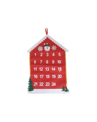Calendario De Adviento 67X42 Cm Fieltro