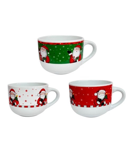 Taza Jumbo Navideña de Santa Claus