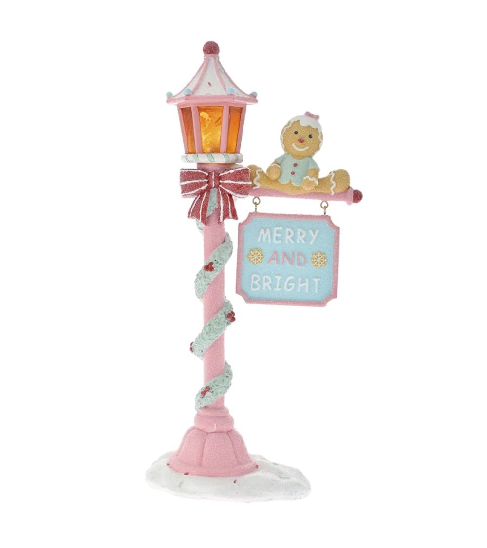 Farol LED Decorativo de Pueblo Navideño de Jengibre