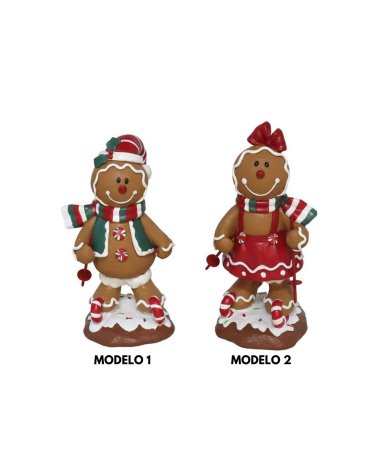 Figura de Muñeco de Jengibre Esquí