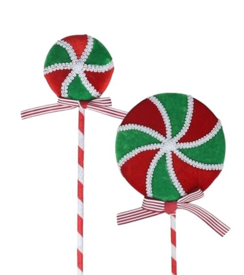 Stick de Caramelo Navideño Rojo y Verde