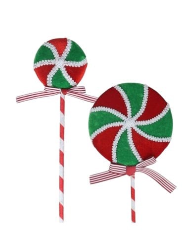 Stick de Caramelo Navideño Rojo y Verde