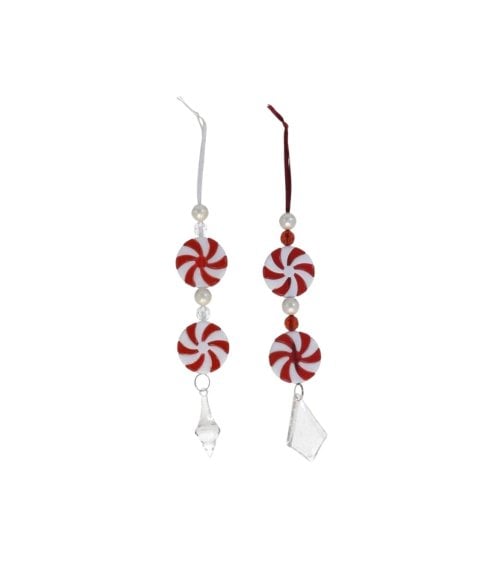 Colgante de Caramelos Navideños Rojos y Blancos