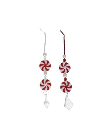 Colgante de Caramelos Navideños Rojos y Blancos