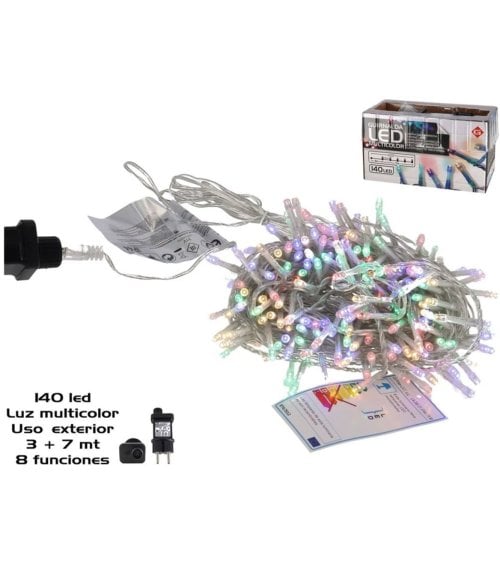 Guirnalda LED de 140 Luces Multicolores