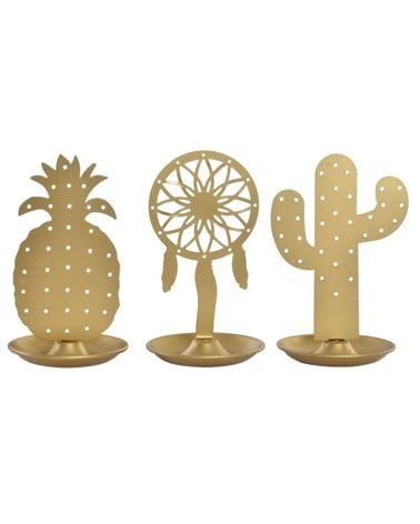 Anillero Metálico Dorado Estilo Boho