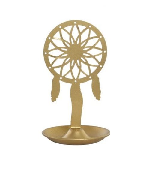Anillero Metálico Dorado Estilo Boho 