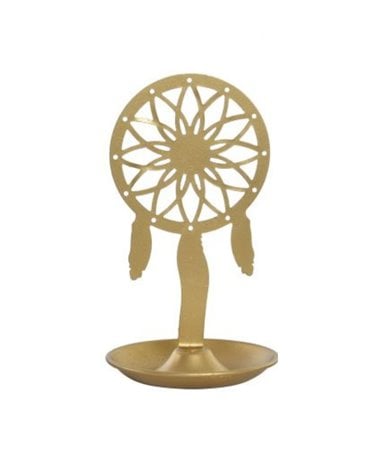 Anillero Metálico Dorado Estilo Boho 