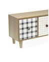 Joyero Madera Camy con 3 Cajones y Cuadros Vichy