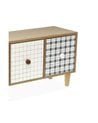 Joyero Madera Camy con 3 Cajones y Cuadros Vichy