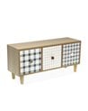 Joyero Madera Camy con 3 Cajones y Cuadros Vichy