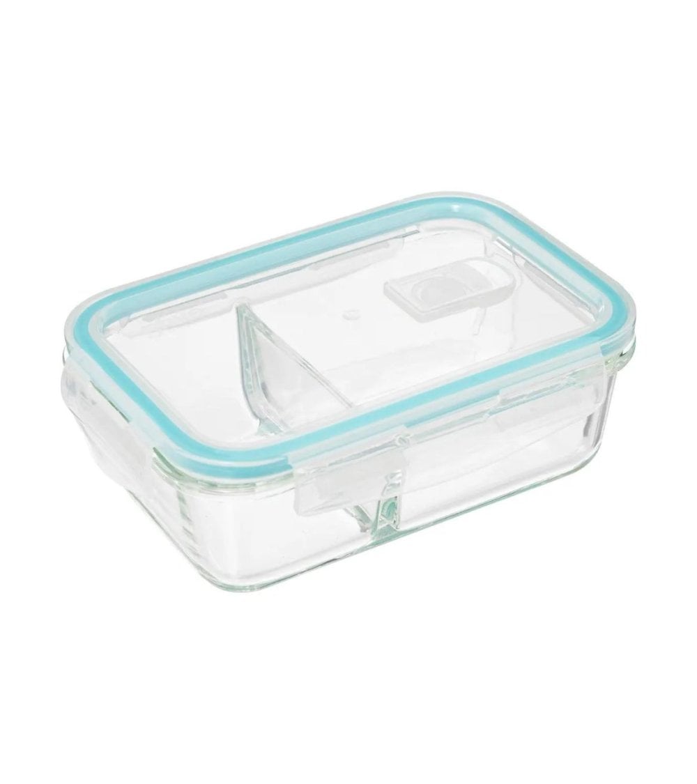 Fiambrera de Cristal con 2 Compartimientos
