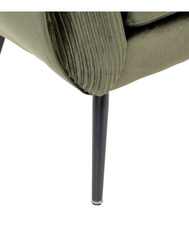 Sillón Solaro de Terciopelo Elegante