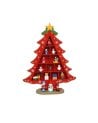Mini Árbol Rojo de Madera con Personajes