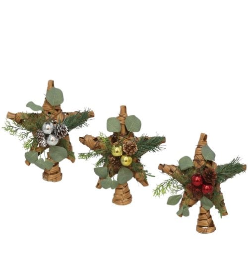 Estrella de Hojas y Ramas para Punta del Árbol