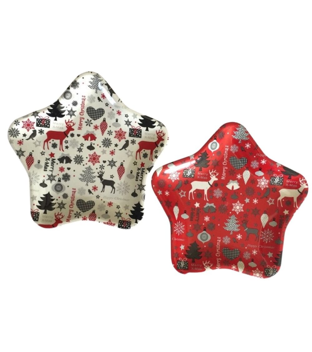 Bandeja Navideña en Forma de Estrella