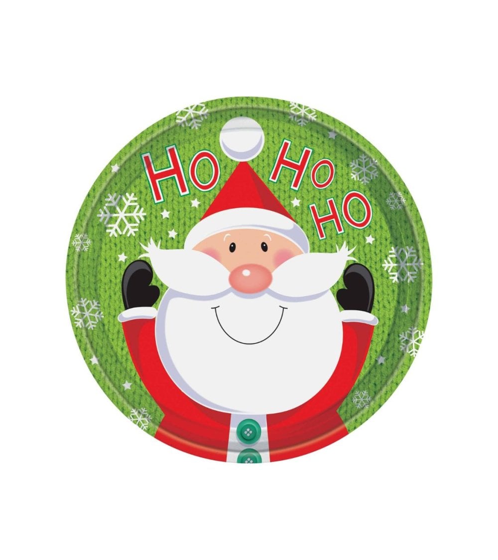 Bandeja Navideña Circular de Hojalata