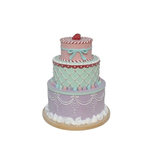 Figura Navideña de Tarta de 3 Alturas