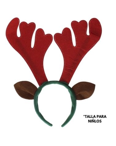 Diadema Infantil de Reno Navideño