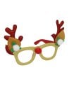 Gafas Festivas de Reno Navideño con Cuernos y Nariz