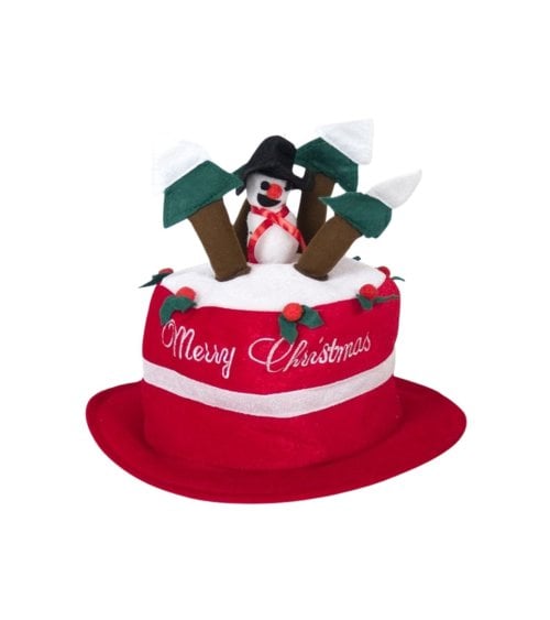 Gorro Festivo de Tarta de Feliz Navidad