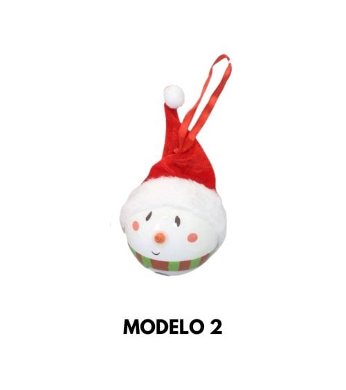 Bola de Cerámica de Muñeco de Nieve para Árbol