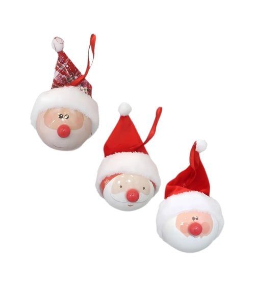 Bola de Cabecita de Papá Noel para Árbol