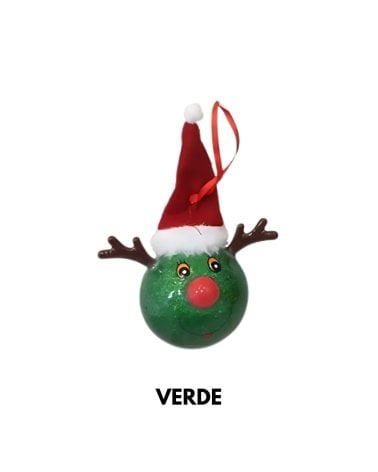 Bola de Reno con Purpurina para Árbol
