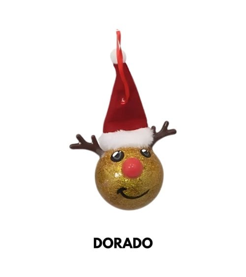 Bola de Reno con Purpurina para Árbol