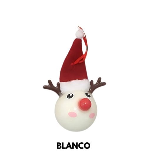 Bola de Reno con Purpurina para Árbol