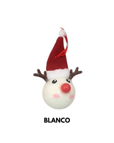 Bola de Reno con Purpurina para Árbol