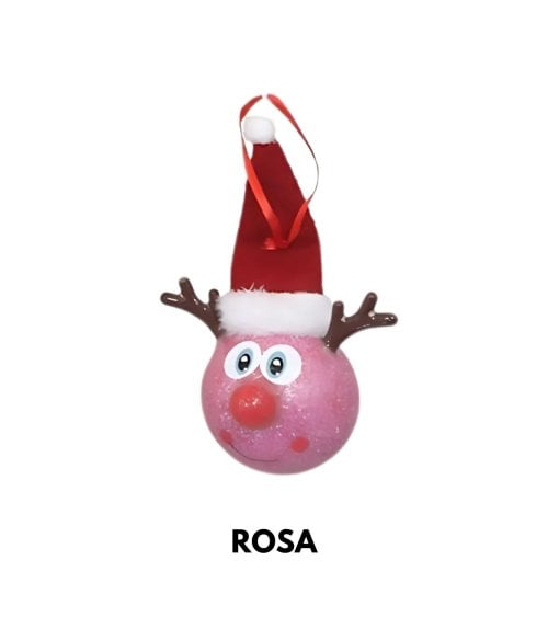 Bola de Reno con Purpurina para Árbol