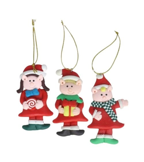 Colgante de Cerditos Navideño para Árbol