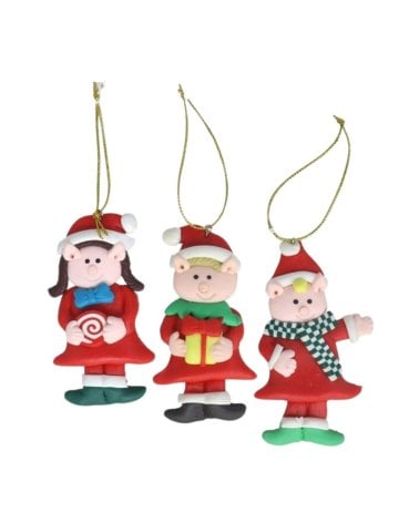 Colgante de Cerditos Navideño para Árbol