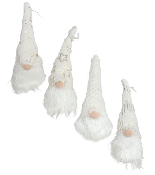 Colgante de Gnomo Blanco para Árbol