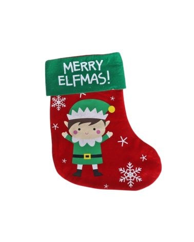 Calcetín Navideño con Diseño de Elfo para Colgar