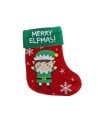 Calcetín Navideño con Diseño de Elfo para Colgar