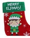 Calcetín Navideño con Diseño de Elfo para Colgar