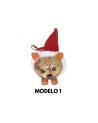 Colgante de Mascota con Gorro Navideño para Árbol