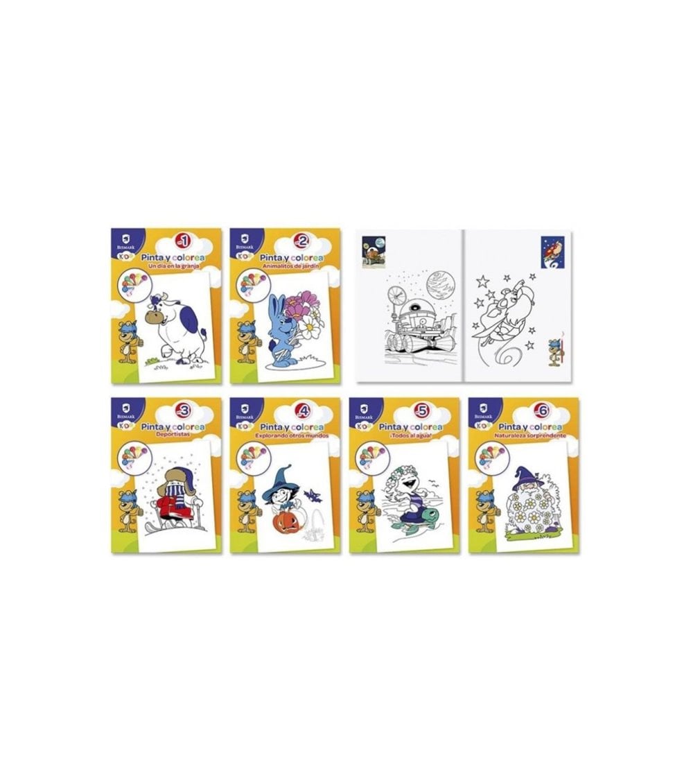 Libro de Colorear con Rotulador Sonriente Multicolor