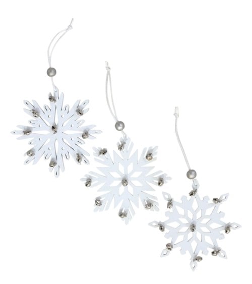 Colgante de Copo de Nieve Blanco para Árbol