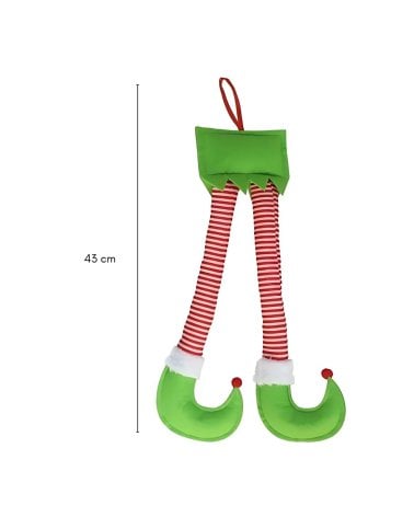 Colgante de Piernas de Elfo Navideño