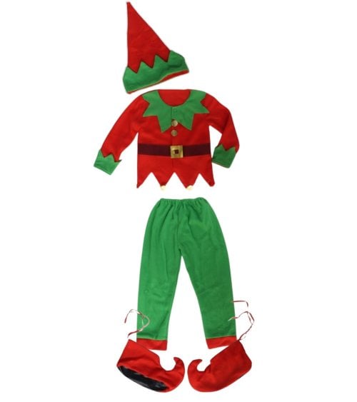 Traje 4 Pizas 118X55 Cm Elfo Infantil