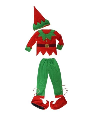 Traje 4 Pizas 118X55 Cm Elfo Infantil