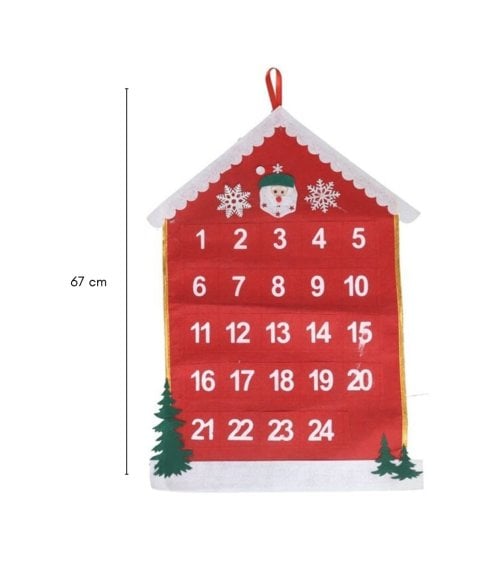 Calendario de Adviento de Fieltro