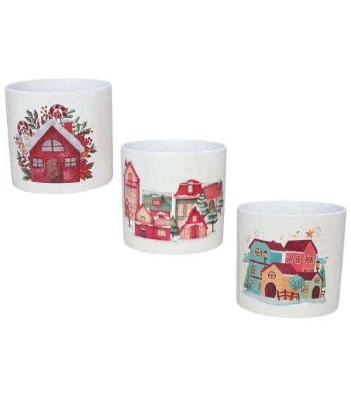 Macetero Navideño de Cerámica