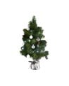 Mini Árbol de Navidad Decorado Plateado