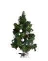Mini Árbol de Navidad Decorado Plateado