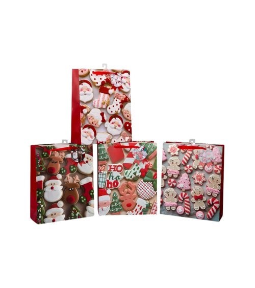 Bolsa de Regalo Navideña de Galletas Festivas