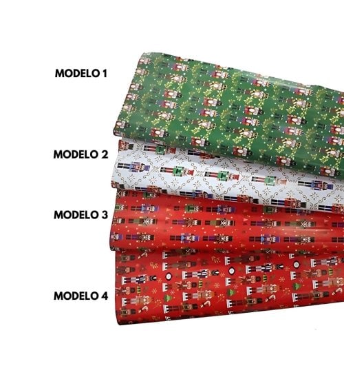 Papel de Regalo Navideño con Cascanueces